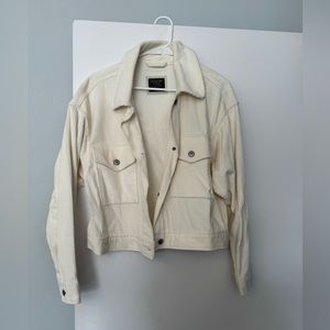 Abercrombie and Fitch Cream colored jacket. Size large